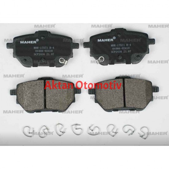 FREN BALATA COROLLA 19= HYBRID / BENZİNLİ (ELEKTRONİK PARK FRENSİZ) ARKA FREN BALATA COROLLA 19= HYBRID / BENZİNLİ (ELEKTRONİK PARK FRENSİZ) ARKA