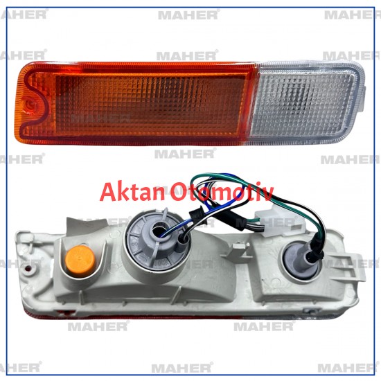 SİNYAL LAMBASI TAMPON L-200 99-00 SARI-BEYAZ SOL