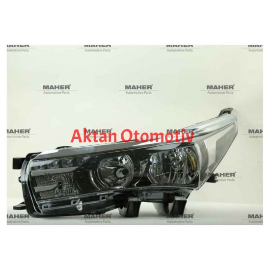 FAR COROLLA 13-15 MOTORLU LEDLİ SİYAH SOL