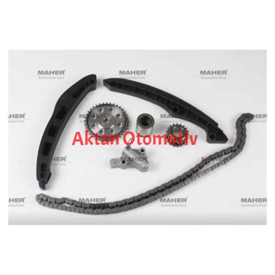 EKSANTRİK ZİNCİR SETİ GOLF / JETTA / PASSAT / TOURAN / TIGUAN / SCIROCCO 04-08 BAG-BLF-BLP-BKG 1.6 FSI 07-08 CAXA 1.4 TSI (7 PARÇA)