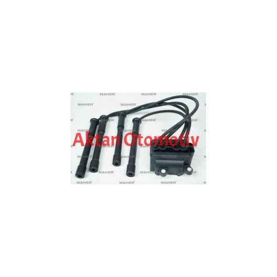 ATEŞLEME BOBİNİ CLIO III 05-12 1.2 16V / TWINGO 93-07 1.2 / CLIO II 98-05 1.2 16V / SYMBOL I 98-08 1.2 / 3 CIVATALI BUJI KABLOLU D4F