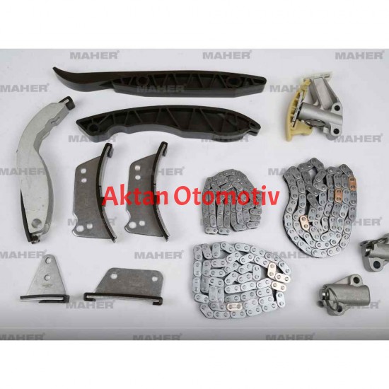 EKSANTRİK ZİNCİR SETİ STAREX 02-08 / H-1 08-11 / SORENTO 03-11 / H-100 KAMYONET 10= 140HP 2.5CRDI (13 PARÇA)