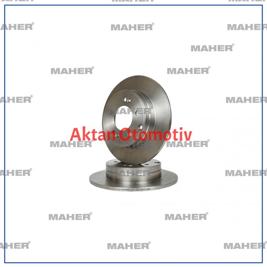 FREN DİSKİ I-30 15= / SONATA 06-10 / I-30 SPORTWAGON 15= ARKA DÜZ MANUEL EL FRENLİ 284-5