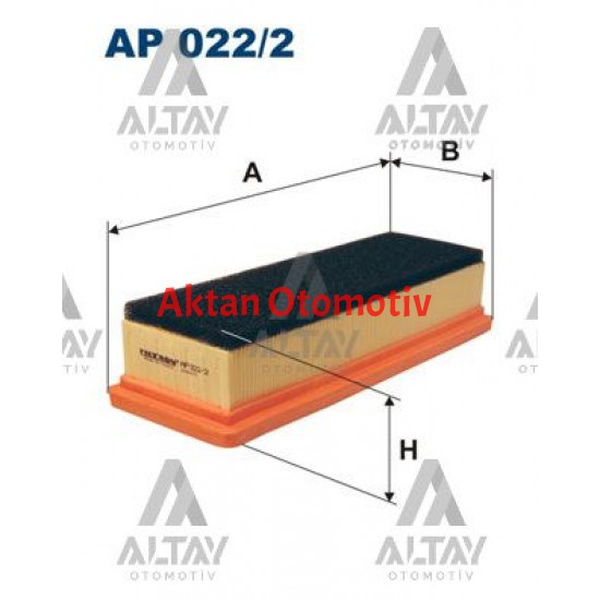 HAVA FİLTRESİ DOBLO / ALBEA / IDEA / PANDA / PUTO / FORD KA 06= 1.4-1.2 SÜNGERLİ