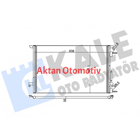 RADYATÖR KLİMA VECTRA C 02-08 1.6 16V
