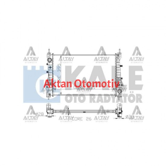 RADYATÖR SU LINEA 07= 1.3 JTD 90 HP-1.4-1.6 JTD 105 HP MEKANİK