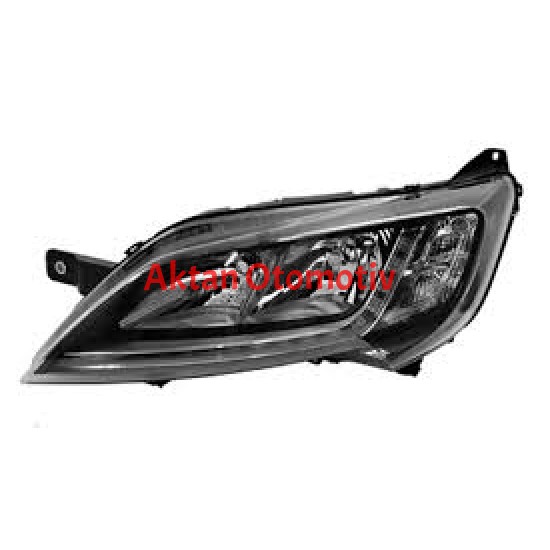 FAR DUCATO MAXI / BOXER / JUMPER 14= LED FAR SOL SİYAH ÇERÇEVE