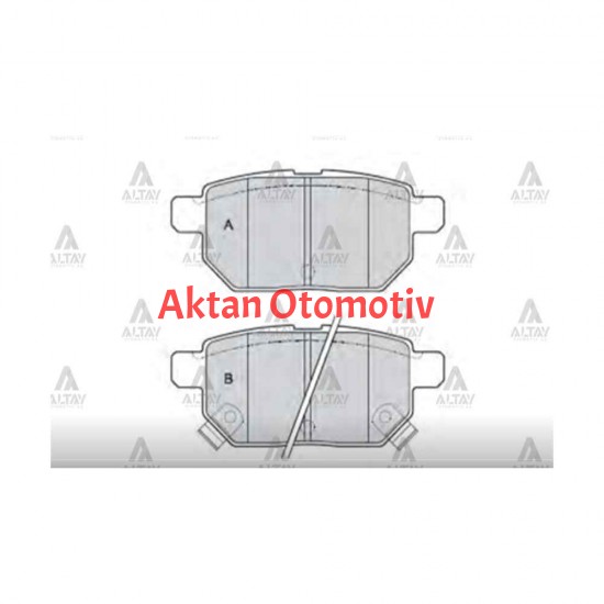 FREN BALATA COROLLA 07-12 BENZİNLİ / COROLLA 13-19 BENZİNLİ-DİZEL  / AURIS 07-19 BENZİNLİ DİZEL DİSK ARKA