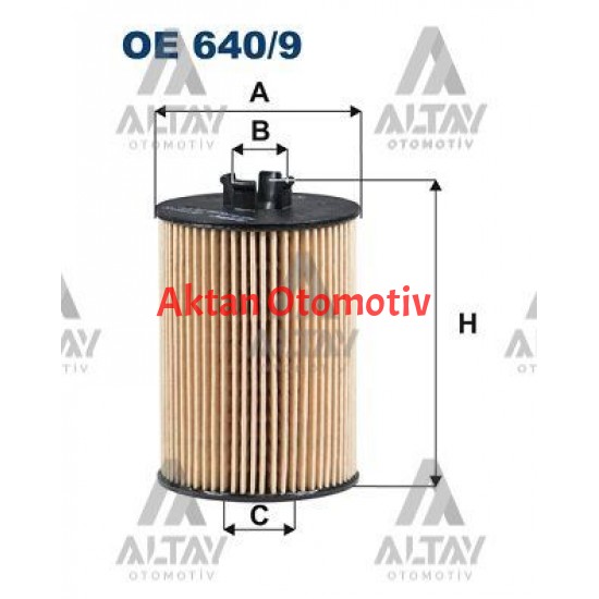 YAĞ FİLTRESİ W169 / W245 A SERİ B SERİ 99-01 M47