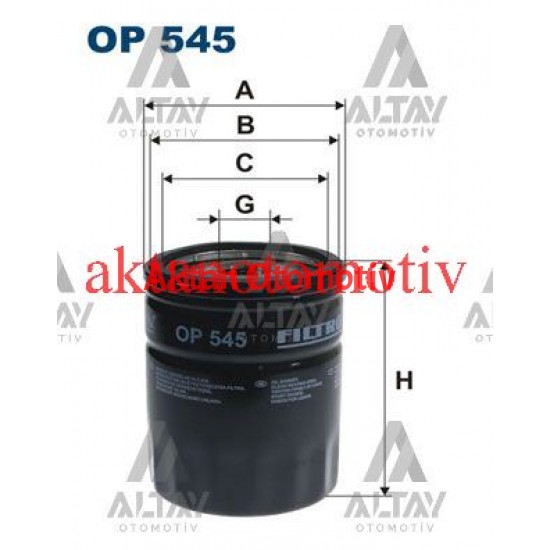 YAĞ FİLTRESİ BRAVA / BRAVO / TEMPRA / TIPO / UNO / SLX / PALIO / PUNTO / MAREA / PANDA 93-10 1.4-1.6