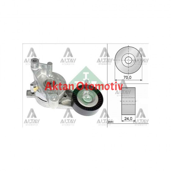 VANTİLATÖR GERGİSİ GOLF5 / CADDY / JETTA / PASSAT / A3 / A4 / LEON 04-10 BJB-BDJ-BKC-BKD-BKP-1.9 TDİ-1.9 SDİ-2.0 TDİ KOMPLE