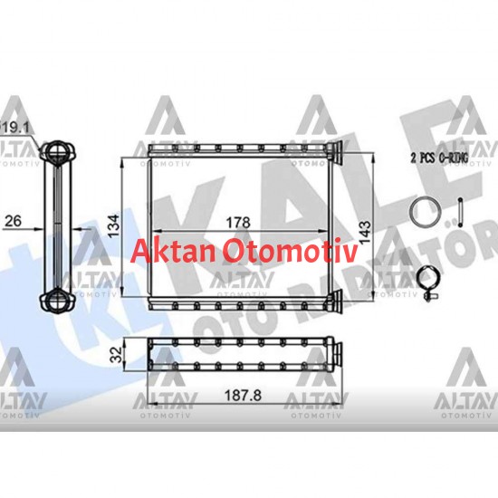 RADYATÖR KALORİFER CLIO V 19=