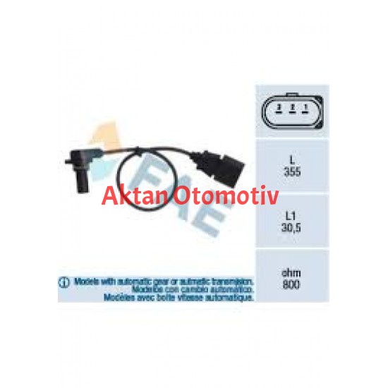 SENSÖR HIZ ŞANZIMAN GOLF4 / BORA / A3 / LEON / TOLEDO / OCTAVIA 00-05 AT