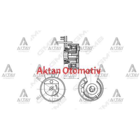 TRİGER GERGİSİ CITROEN C2 / C3 / BERLINGO / SAXO / XSARA / NEMO / PEUGEOT / 106 / 206 / 206+ / 207 / 307 / BIPPER / PARTNER / FIAT FIORINO