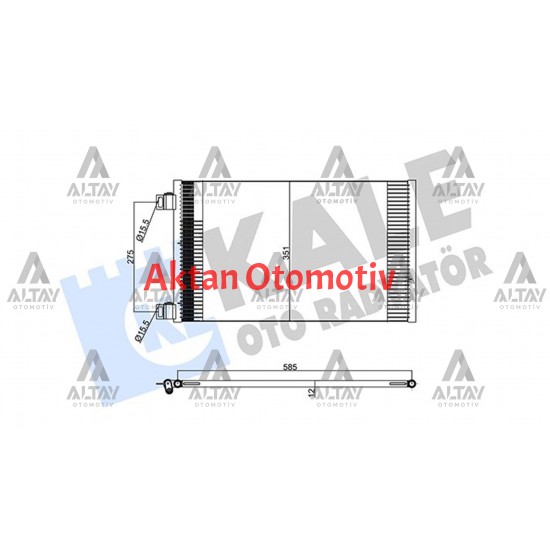 RADYATÖR KLİMA KANGOO 08= / CITAN 12= 08= KURUTUCUSUZ