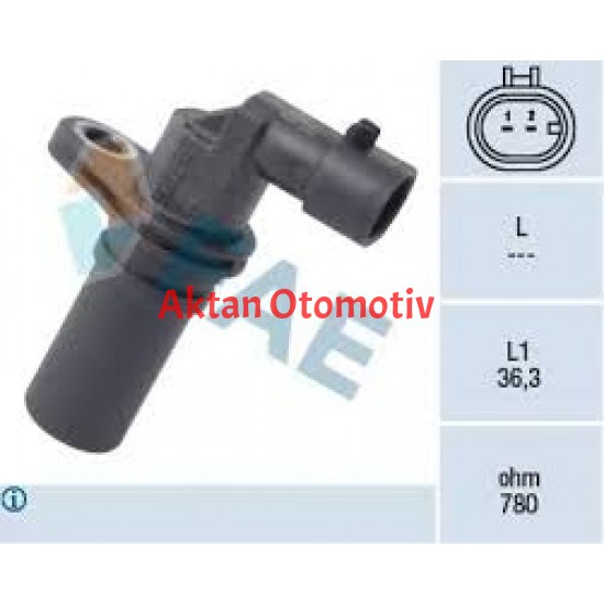 SENSÖR KRANK DEVİR G.PUNTO / FIORINO / DOBLO / LINEA / 500 / ASTRA H / CORSA C 1.3JTD
