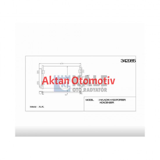 RADYATÖR KLİMA H-100 KAMYONET 05-18