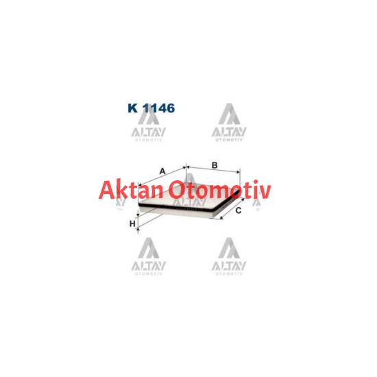 POLEN FİLTRESİ W211 / W219 E SERİ 03-09 KARBONSUZ