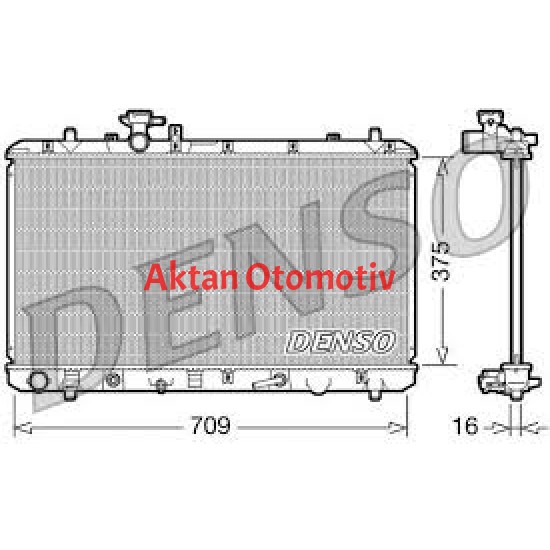 RADYATÖR SU SX4 06= 1.6 VVT 4X4 A-T