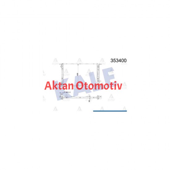 RADYATÖR SU A4 / A5 / Q5 08= CABA-CABB-CABB-CDHB-CJEB-CDNB-CAGA 1.8-2.0 TFSI-2.0 TDI A-T BRAZING