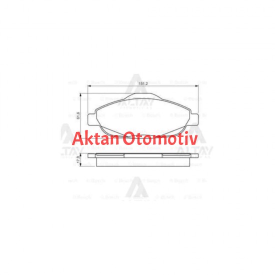 FREN BALATA 308 07= 1.4-1.6-1.6HDI ÖN