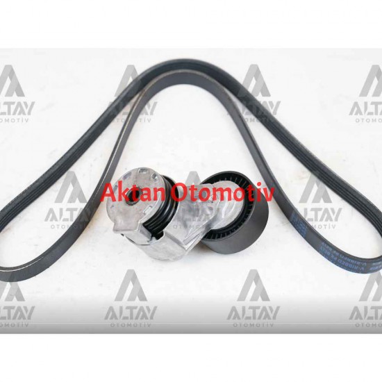 VANTİLATÖR GERGİ SETİ MEGANE / CLIO / KANGOO / FLUENCE / CAPTUR / KADJAR / QASHQAI / MERCEDES C180 / 08= / 5PK1200 KAYIŞLI