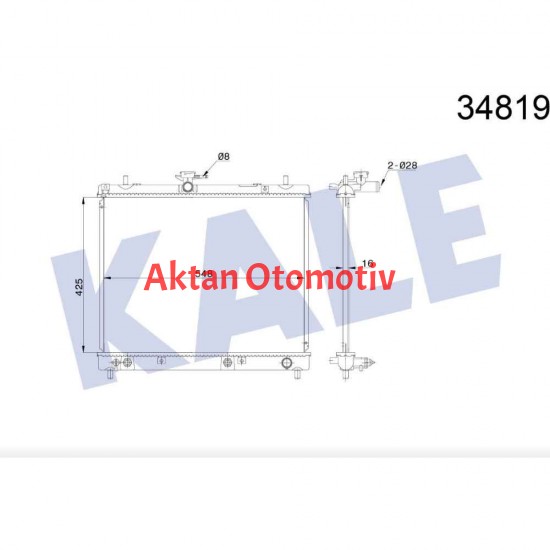 RADYATÖR SU TERIOS 05= 16mm 1.5 A-T BRAZING