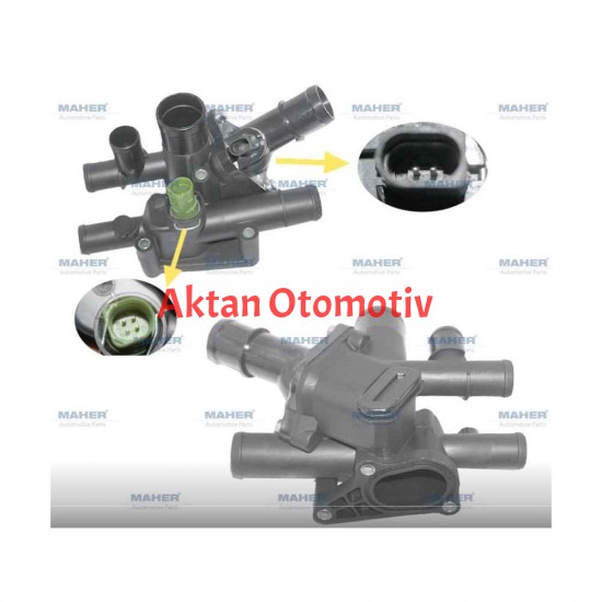 TERMOSTAT KOMPLE GOLF / A3 / BORA 02-06 AVU-BFQ 1.6 MANUEL