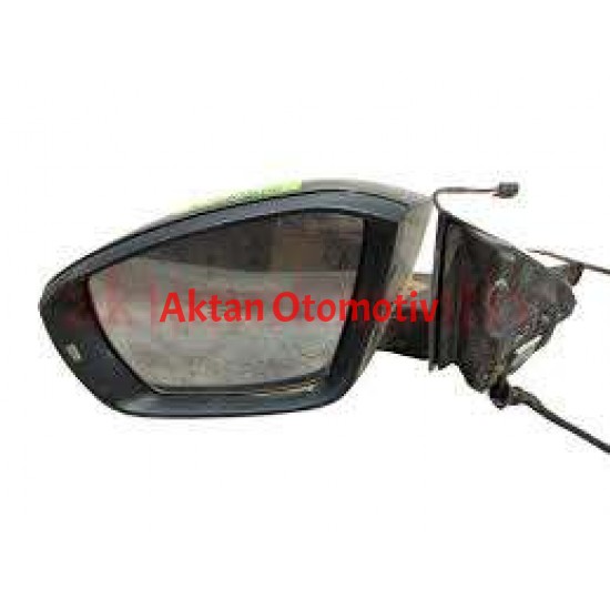 AYNA DIŞ DİKİZ T-ROC 17= ELEKTRİKLİ, ISITMALI, SİNYALLİ, ASTARLI, KATLANIR,YAN-ALT LAMBALI SOL