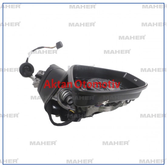 AYNA DIŞ DİKİZ TİGUAN 16= ELEKTRİKLİ,ISITMALI, SİNYALLİ ASTARLI, SAĞ