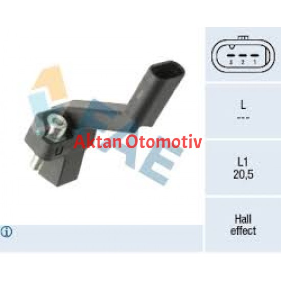SENSÖR KRANK DEVIR GOLF7 / A3 / LEON / PASSAT / TIGUAN / CADDY 13= CLHA-CLHB-DCXA-CRLB-CRKB-CUVC 1.6 TDI-2.0 TDI
