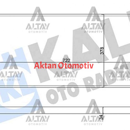 RADYATÖR SU TRANSPORTER T4 97-03 ABL-AJT-AJA-ACV 2.4-2.5 TDI MEKANİK