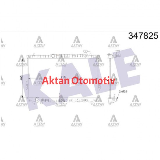 RADYATÖR SU SANTAFE 01= 16mm A-T BRAZING