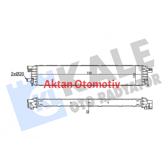 TURBO RADYATÖRÜ (INTERCOOLER) A4 / A5 / A6 15=