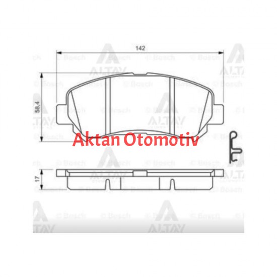 FREN BALATA QASHQAI 07-12 / XTRAIL 08-11 / KALEOS 2.0 DCI ÖN