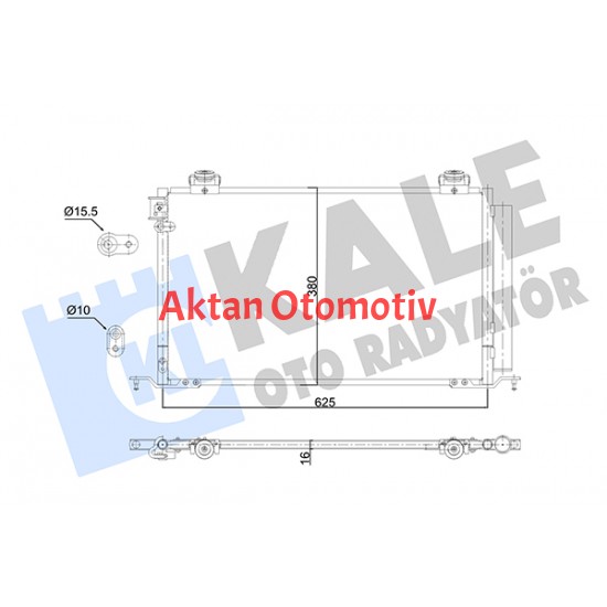 RADYATÖR KLİMA AVENSIS 03-08 2.0 BRAZING