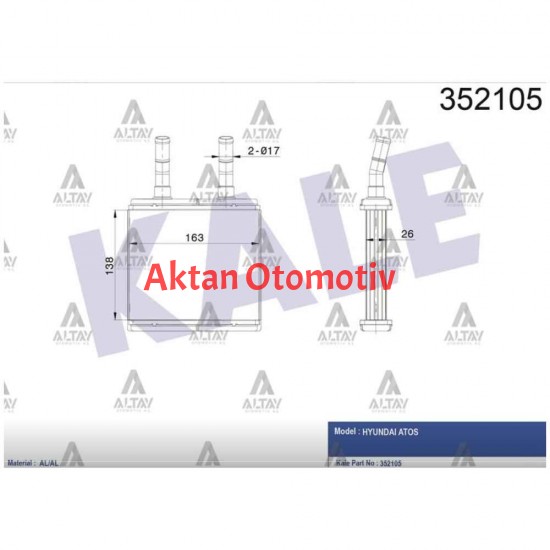 RADYATÖR KALORİFER ATOS  98-02 BRAZING