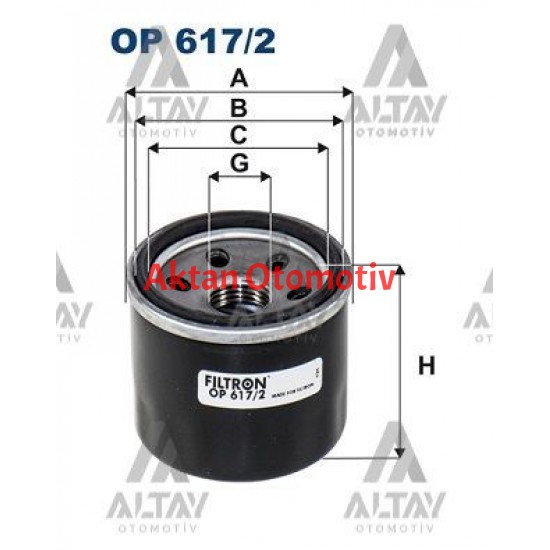 YAĞ FİLTRESİ SWIFT 17= 1.0-1.2
