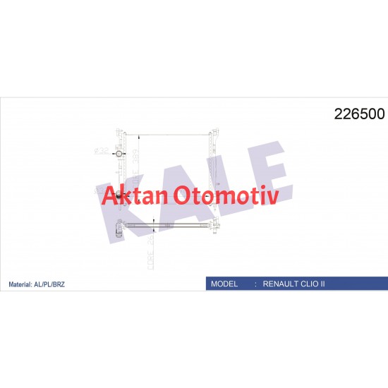 RADYATÖR SU SYMBOL II 08-12 THALIA 1.5 DCI MEKANİK