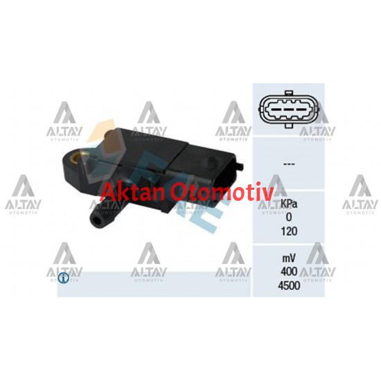 SENSÖR EGZOZ BASINÇ ASTRA H-J / CORSA C-D / INSIGNIA / MOKKA 04= Z13DTH-A13DTE-A13DTC