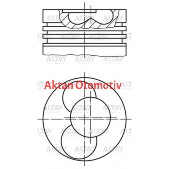 PİSTON SEGMANLI LT / CRAFTER 06-10 2.5TDI BJK-AVR STD