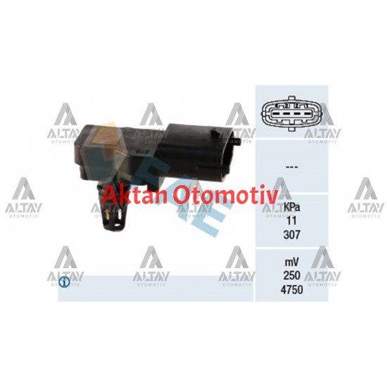 SENSÖR MAP DOBLO / LINEA / BRAVO / FIORINO / PUNTO 1.3JTD-1.6JTD / ASTRA G-H / CORSA D / FRONTERA B / VECTRA C / ZAFIRA B 04= Z13DTH-Z19TH-Y20DTH-Y22DTR