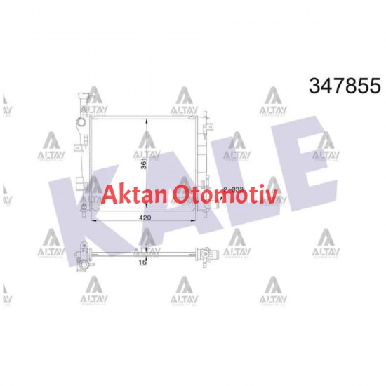 RADYATÖR SU PICANTO 11= 1.0 / 1.2 M-T BRAZING