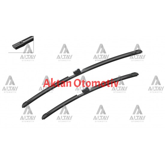 SİLECEK SÜPÜRGESİ TAKIM A6 A7 19= AEROTWIN A725A (625+500mm)