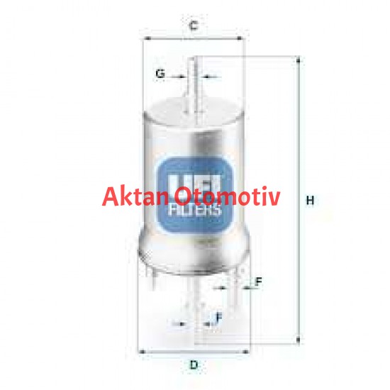 YAKIT FILTRESI (BENZIN) POLO / CORDOBA / FABIA 01= 1.2-1.4 16V BBY-BKY-BZG-AZQ-BME (3 BAR) SUPAPLI  OEM (ORİJİNAL EQUİPMENT MANUFACTURER)