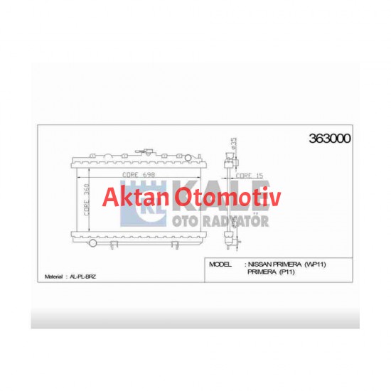 RADYATÖR SU PRIMERA 97-01 A-T BRAZING