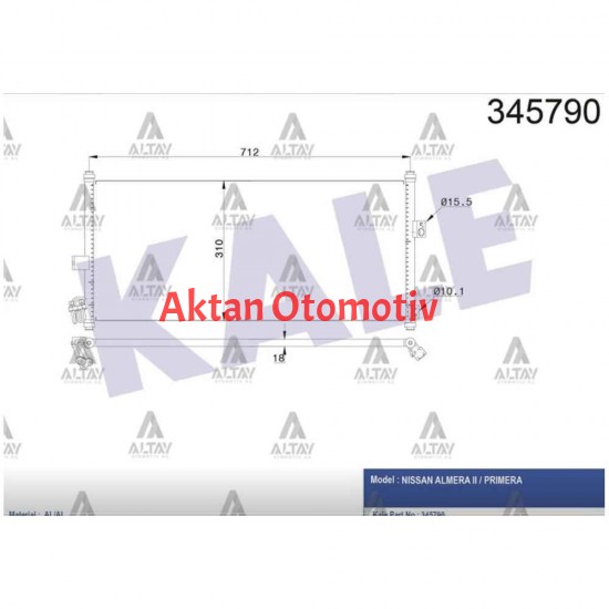 RADYATÖR KLİMA PRIMERA 02-08 / ALMERA 00-06
