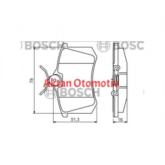 FREN BALATA 207 06= 1.4 16V-1.6 16V-1.6 HDI / C3 PICASSO 09= ARKA