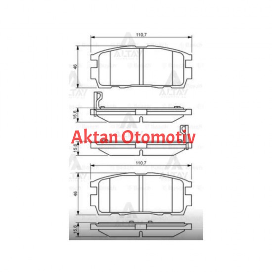 FREN BALATA CAPTIVA 07-12 / ANTARA 07-12 ARKA