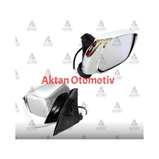 AYNA DIŞ DİKİZ L-200 02-05 ELEKTRİKLİ KROM 3 FİŞLİ SAĞ